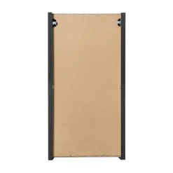Pensile bagno sospeso 30x57h cm cannettato 1 anta nero Cleany