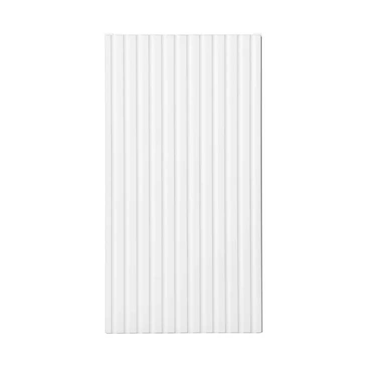 Pensile bagno sospeso 30x57h cm cannettato 1 anta bianco Cleany