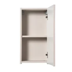 Pensile bagno sospeso 30x57h cm cannettato 1 anta beige Cleany