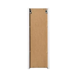Pensile bagno sospeso 20x57h cm cannettato 1 anta bianco Cleany