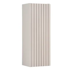 Pensile bagno sospeso 20x57h cm cannettato 1 anta beige Cleany