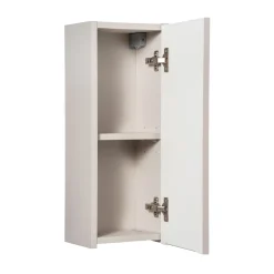 Pensile bagno sospeso 20x57h cm cannettato 1 anta beige Cleany