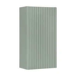 Pensile bagno sospeso 30x57h cm cannettato 1 anta verde salvia Greeny