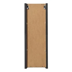 Pensile bagno sospeso 20x57h cm cannettato 1 anta nero Cleany