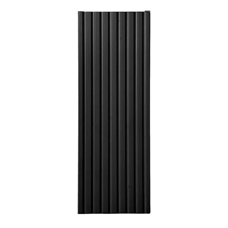 Pensile bagno sospeso 20x57h cm cannettato 1 anta nero Cleany