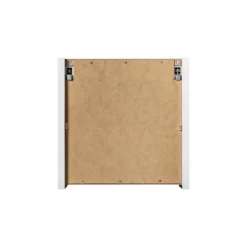 Pensile cubo bagno sospeso 30x30h cm cannettato 1 anta bianco Cleany