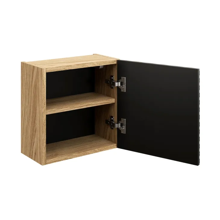 Pensile cubo bagno sospeso 35x35h cm 1 anta nero rovere Swim