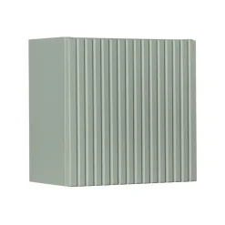 Pensile cubo bagno sospeso 30x30h cm cannettato 1 anta verde salvia Greeny