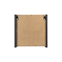 Pensile cubo bagno sospeso 30x30h cm cannettato 1 anta nero Cleany