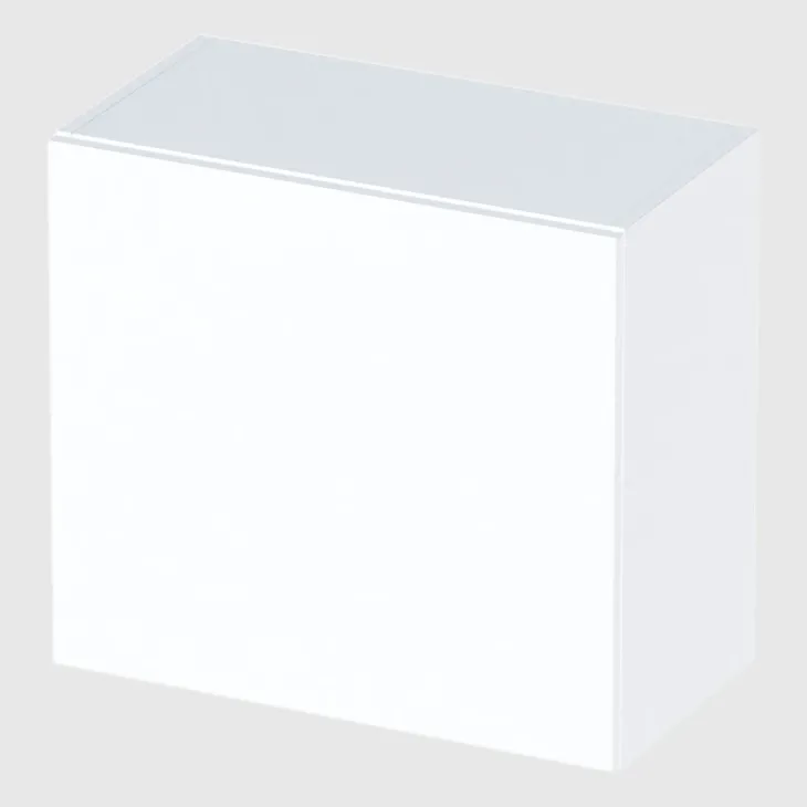 Pensile cubo sospeso bagno 55x50h cm 1 anta reversibile bianco lucido Sunset