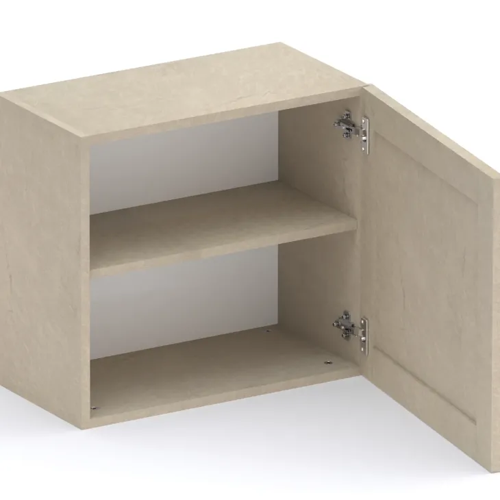 Pensile cubo sospeso 55x50h cm 1 anta reversibile con telaio tortora Sunset