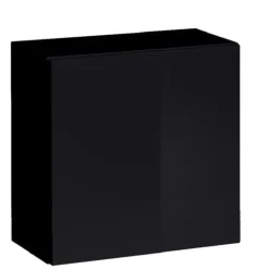 Pensile cubo sospeso 60x60h cm 1 anta nero opaco lucido Geo