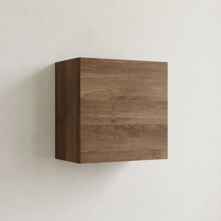 Pensile cubo sospeso 55x50h cm 1 anta reversibile rovere scuro Sunset