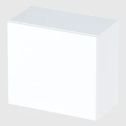 Pensile cubo sospeso 55x50h cm 1 anta reversibile bianco lucido Sunset