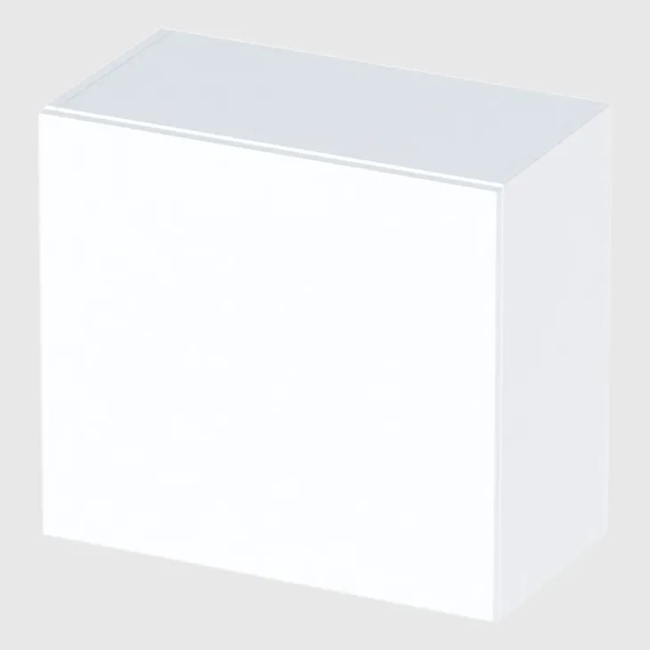 Pensile cubo sospeso 55x50h cm 1 anta reversibile bianco lucido Sunset