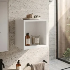 Pensile cubo 27x28h cm bianco opaco Corallo