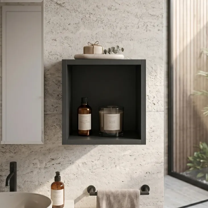 Pensile cubo 27x28h cm nero Corallo