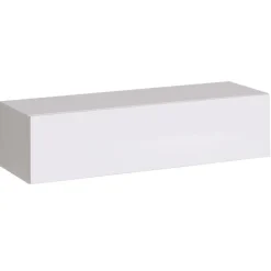 Pensile da parete 120x30h cm bianco opaco e lucido Geo 120