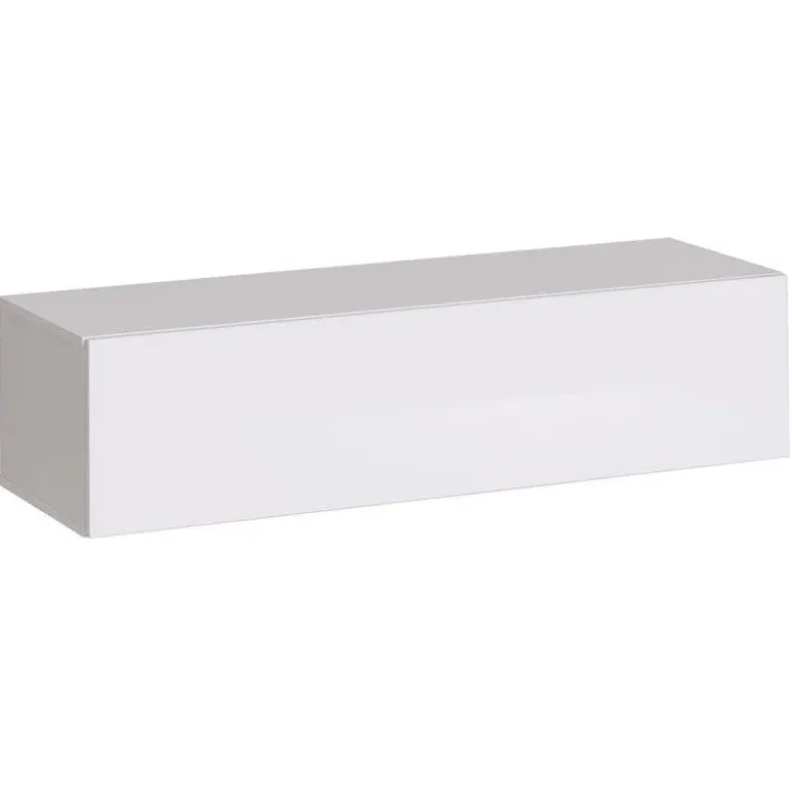 Pensile da parete 120x30h cm bianco opaco e lucido Geo 120