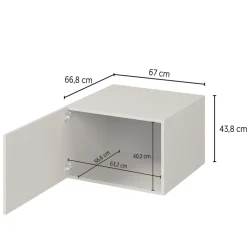 Pensile lavanderia 67x44h cm 1 anta bianco Ordinary