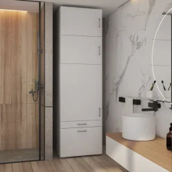 Pensile lavanderia 67x44h cm 1 anta bianco Ordinary