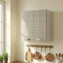 Pensile scolapiatti 60x72h cm 2 ante rovere olmo Talise