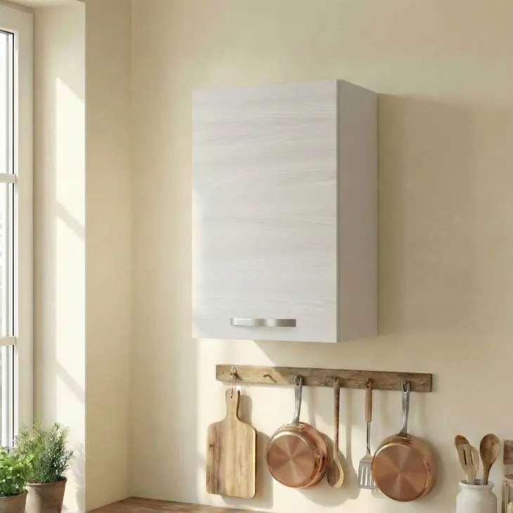 Pensile sospeso cucina 40x72h cm 1 anta bianco frassinato Talise