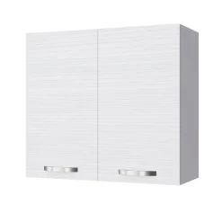 Pensile sospeso cucina 80x72h cm 2 ante bianco frassinato Talise