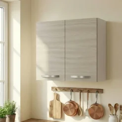 Pensile sospeso cucina 80x72h cm 2 ante rovere olmo Talise