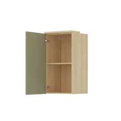 Pensile sospeso 45x83h cm 1 anta reversibile verde salvia rovere Elvira
