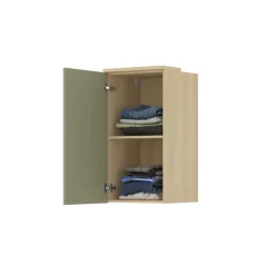 Pensile sospeso 45x83h cm 1 anta reversibile verde salvia rovere Elvira