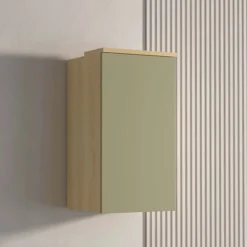 Pensile sospeso 45x83h cm 1 anta reversibile verde salvia rovere Elvira