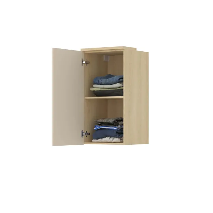 Pensile sospeso 45x83h cm 1 anta reversibile beige cashmere rovere Elvira