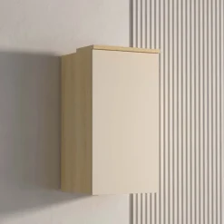 Pensile sospeso 45x83h cm 1 anta reversibile beige cashmere rovere Elvira