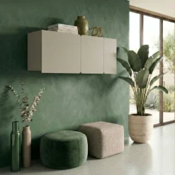 Pensile sospeso 120x37h cm 3 ante verde Linfa