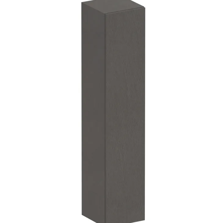 Pensile verticale 29x138h cm 1 anta reversibile moderno ossido nero Sunset