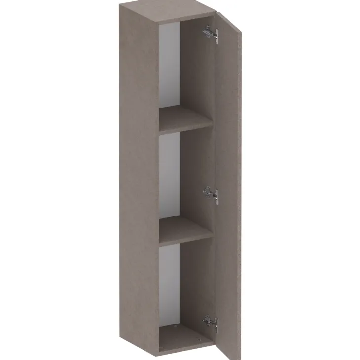 Pensile verticale 29x138h cm 1 anta reversibile moderno marrone bronzo Sunset