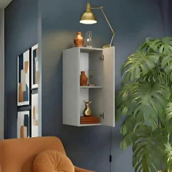 Pensile verticale 29x69h cm 1 anta reversibile grigio chiaro Sunset