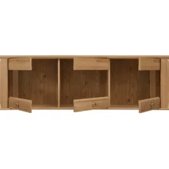 Pensile 156x50h cm 3 ante soggiorno rovere scuro Lucca