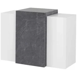 Pensile 90x66h cm moderno salotto bianco ossido Milos Gihome®