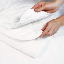 Piumino letto singolo 4 stagioni in fibra 150X200cm bianco Bacio
