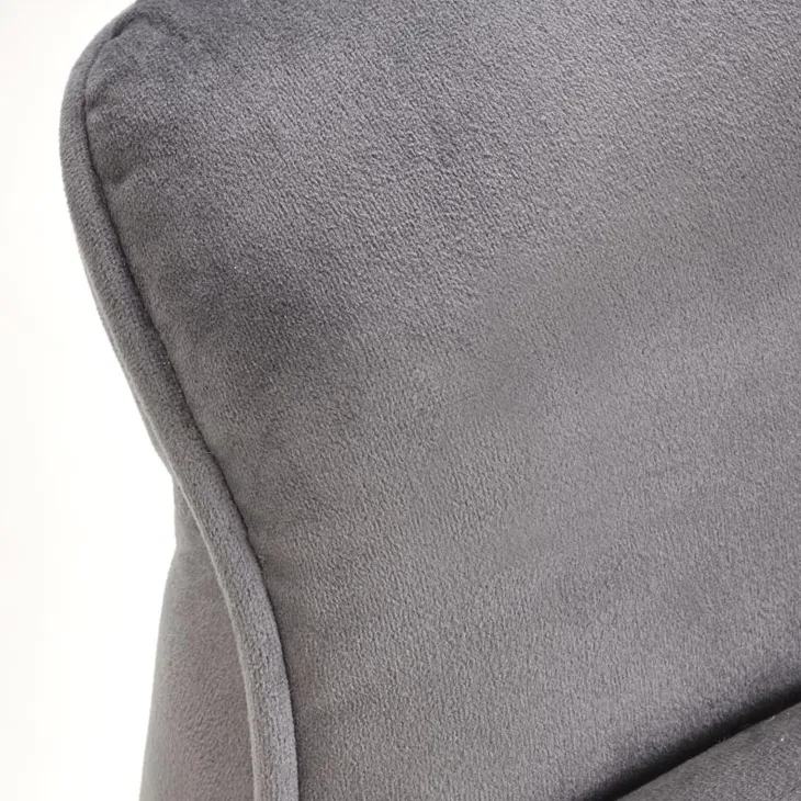 Poltrona alzapersona reclinabile elettrica massaggiante con USB in velluto grigio Nyx