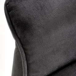 Poltrona alzapersona reclinabile elettrica massaggiante con USB in velluto nero Nyx