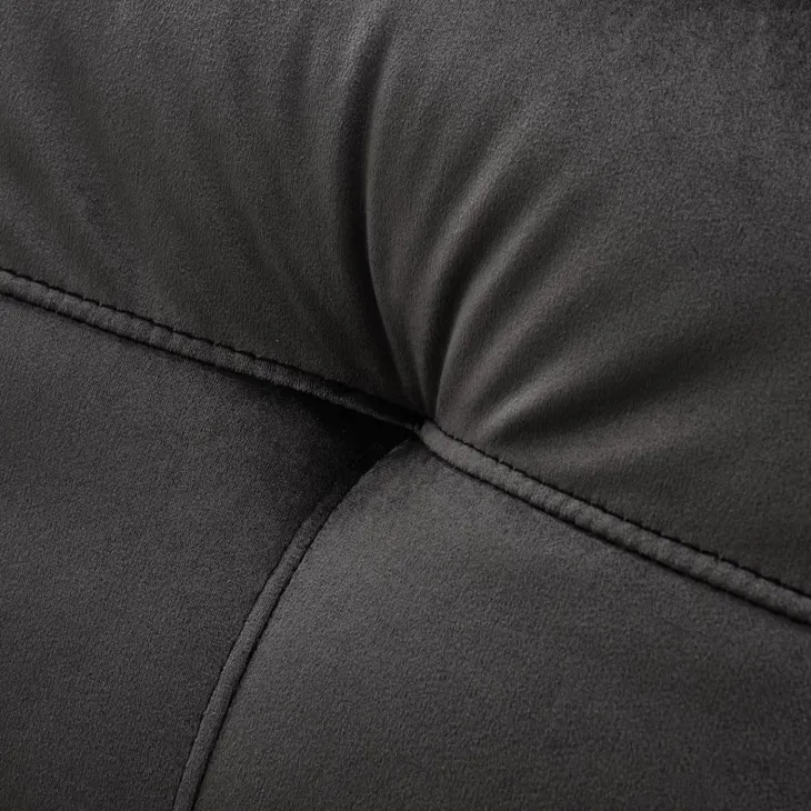 Poltrona alzapersona reclinabile elettrica massaggiante con USB in velluto nero Nyx