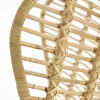Poltrona da esterno in rattan beige nero Livia