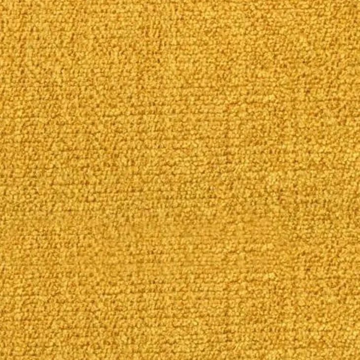 Poltrona design imbottita in tessuto giallo senape Soffio