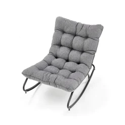 Poltrona relax tessuto grigio Serenita