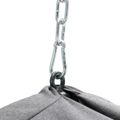 Poltrona sospesa a dondolo da giardino 136x196h cm grigio Flora