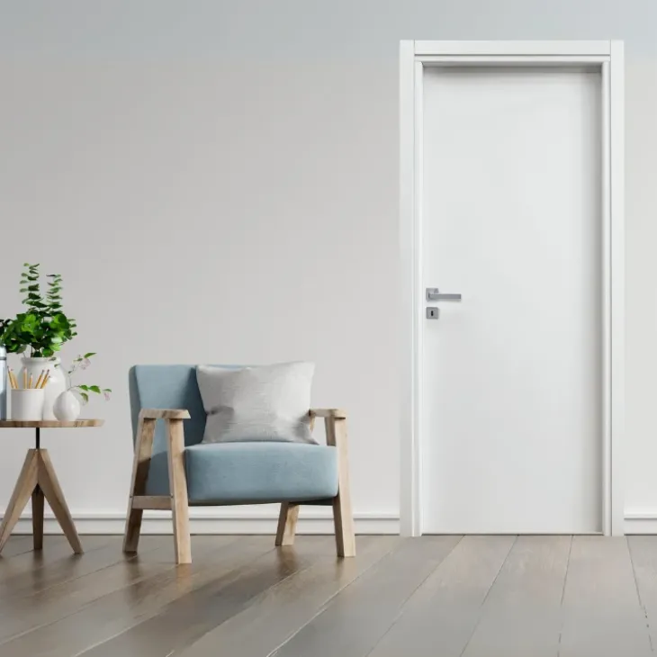 Porta battente reversibile per interni 70x210h cm bianca Niagara
