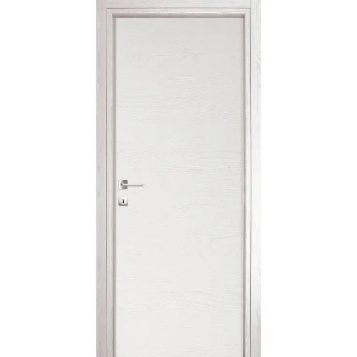 Porta battente reversibile per interni 90x210h cm bianco frassinato Niagara